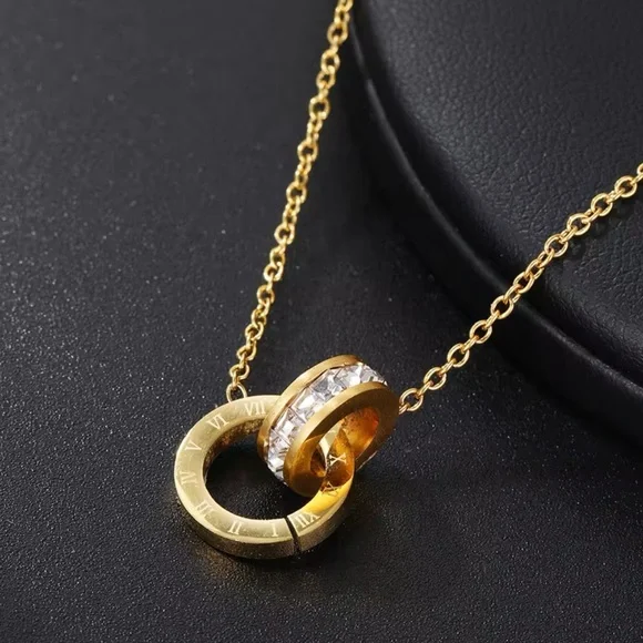 Yvonne - Crystal Pendant Necklaces. Stainless Steel. NWT - Picture 1 of 4